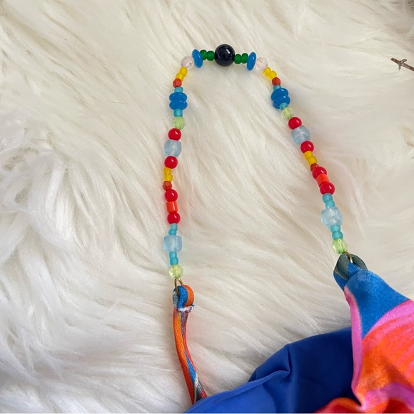 FARM Rio One Piece Swimsuit NWT Macaw Party in Party Blue Tropical Print Large - Picture 7 of 16